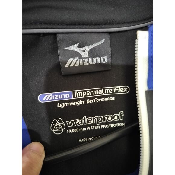M621) Mizuno  Impermalite Flex Waterproof Full Zip Golf Rain Jacket Large - Picture 10 of 12